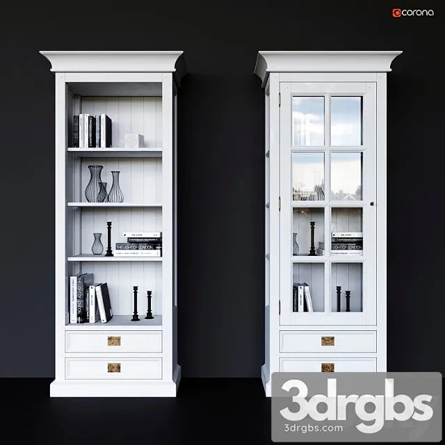 Showcases oxford dantone home glazed and open 3D Model Free
