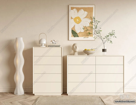 Side Cabinet and Racks – 3D Models for Interior – 123