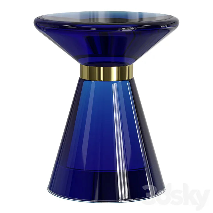 Side table Blue Glass 3DSMAX Model