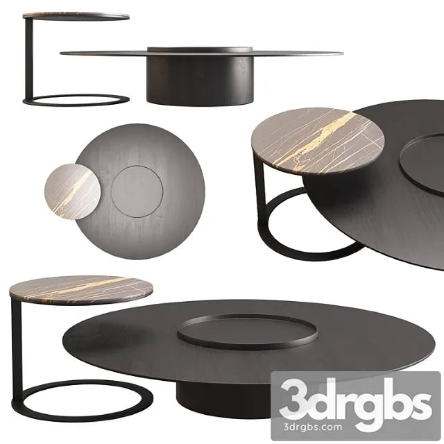 Side table tethys by living divani 2 3D Model Free