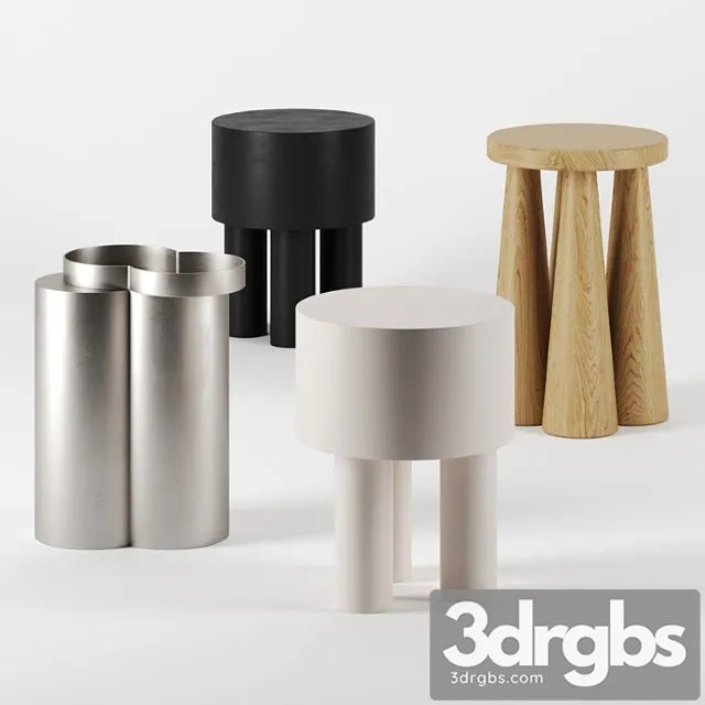 Side tables by garde shop 2 3D Model Free