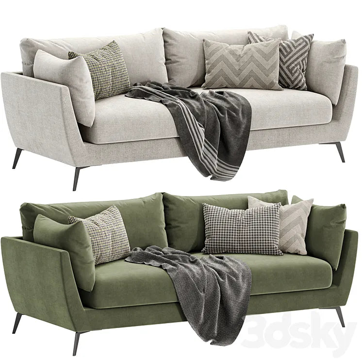 skyler 3 seater fabric sofa 3DSMAX Model