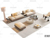 Sofa 3D Model with Cream Color – Furniture 3DS Max – 047