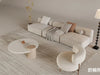 Sofa 3D Model with Cream Color – Furniture 3DS Max – 108