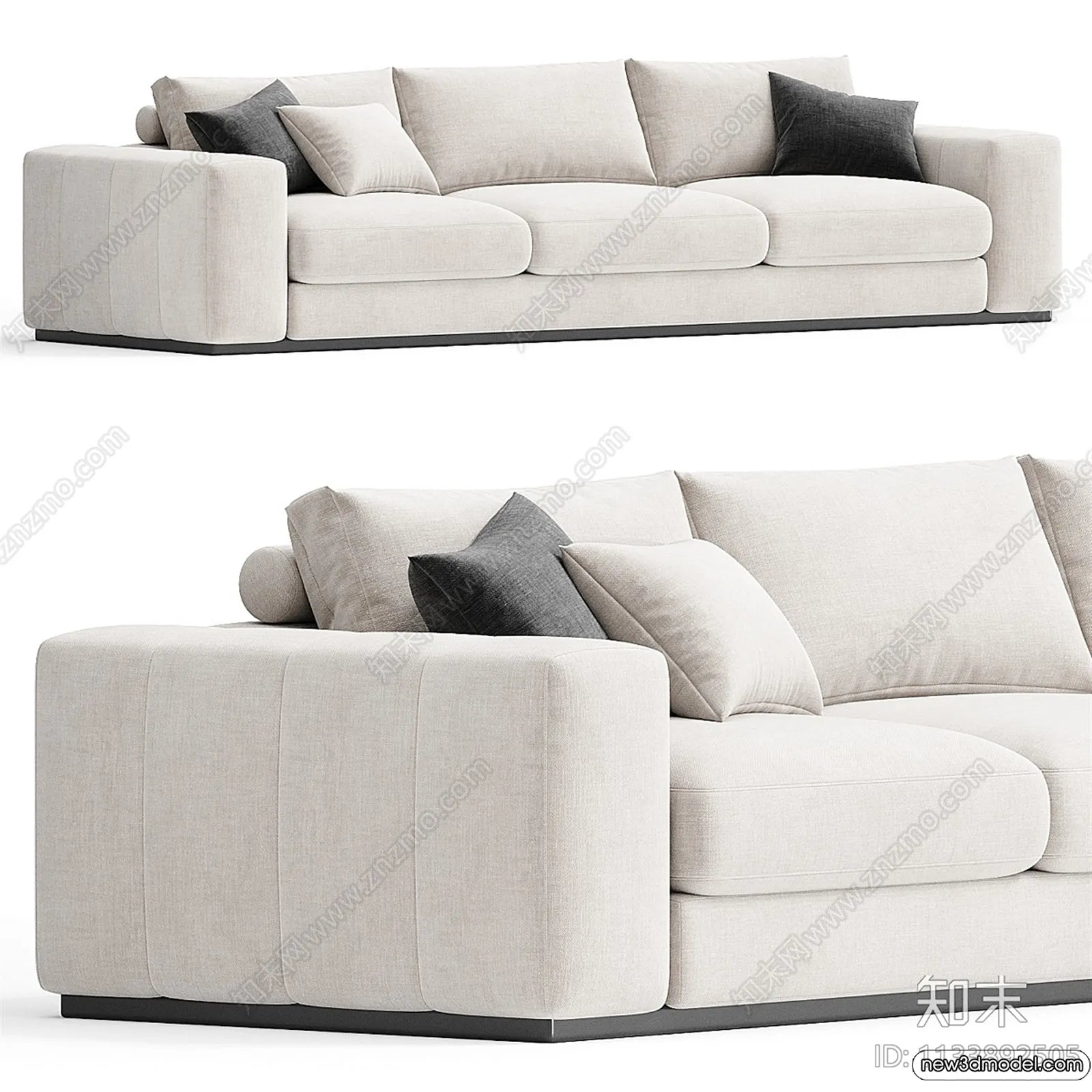 Sofa 3D Models – 3D Furniture for Living Room – 3D Interior – 117