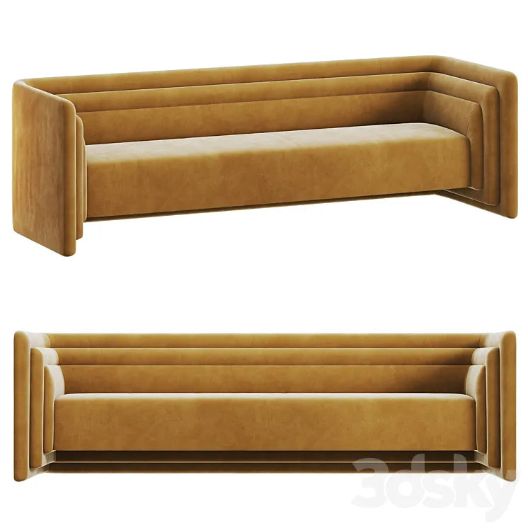 Sofa and bench Saint-Germain by Fabrice Juan 3DSMAX Model