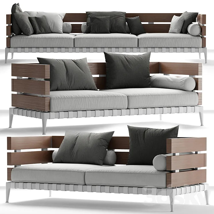 sofa Ansel (Flexform) by Antonio Citterio 3DSMAX Model