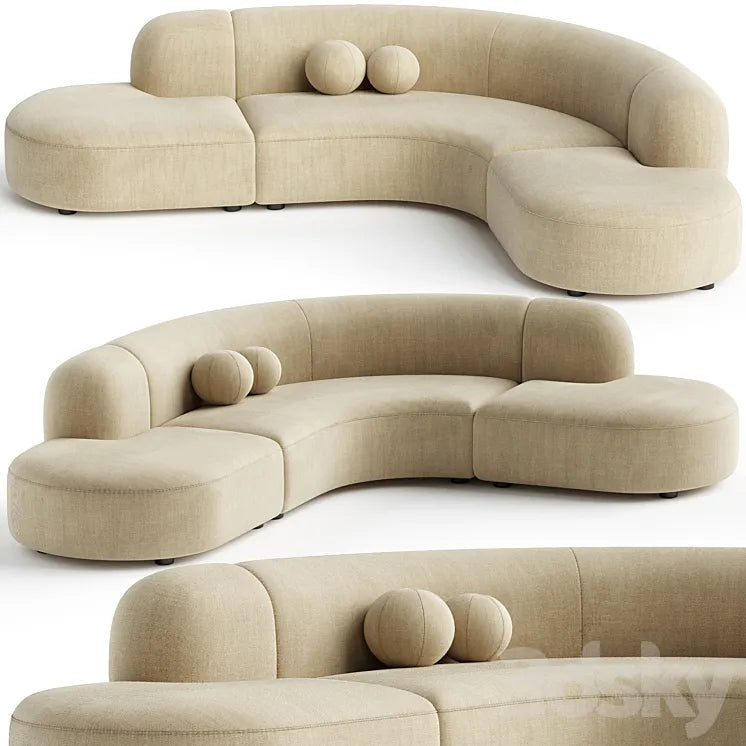 Sofa Eichholtz Sofa Bjorn Boucle Sand 3DSMAX Model