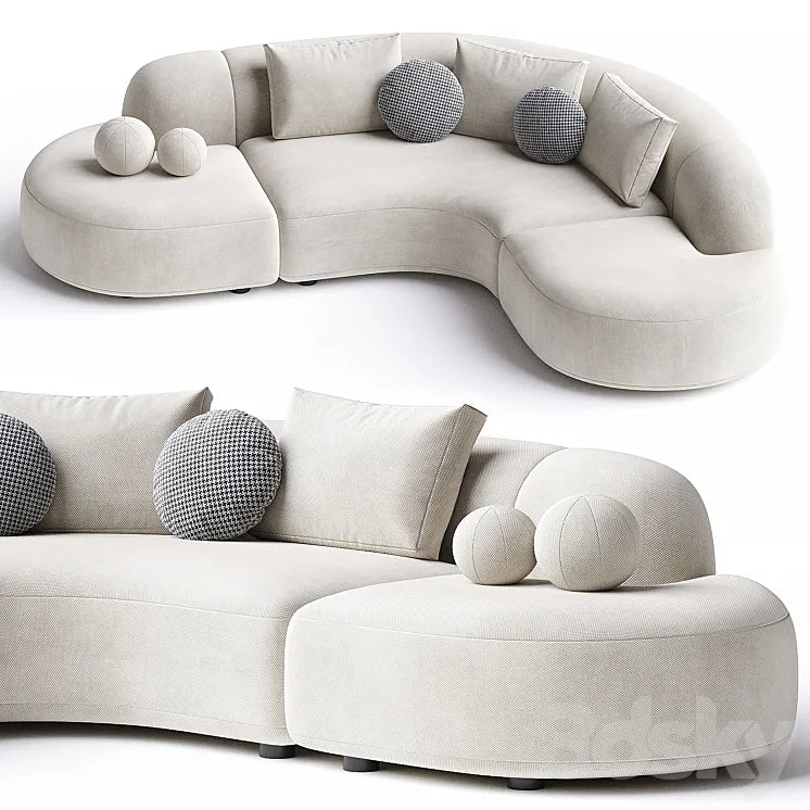 Sofa Eichholtz Sofa Bjorn Boucle Sand 3DSMAX Model