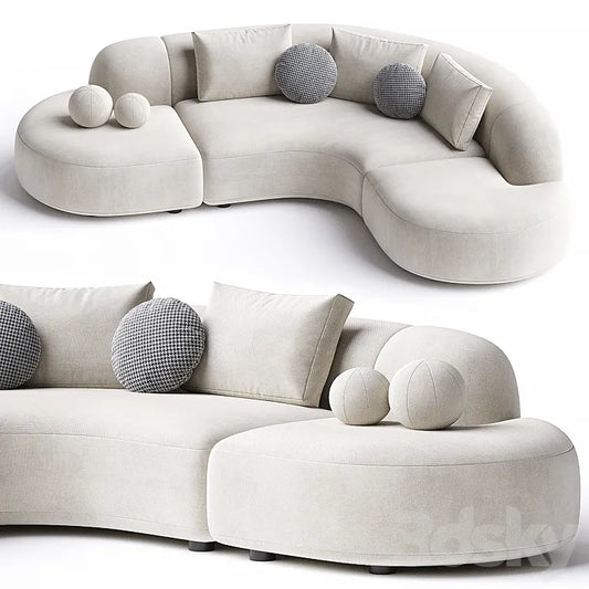 Sofa Eichholtz Sofa Bjorn Boucle Sand 3DSMAX Model