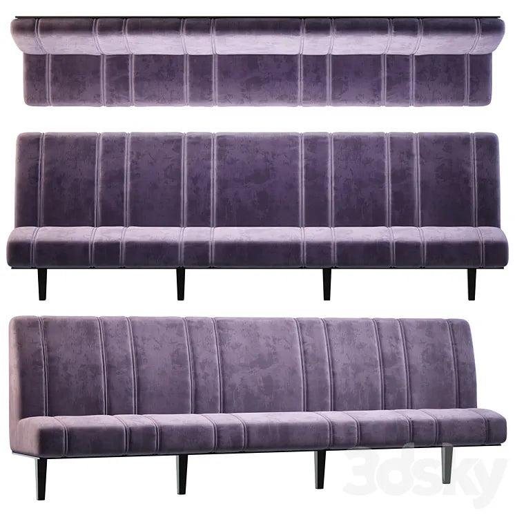 Sofa for restaurant cafe bar 3DSMAX Model