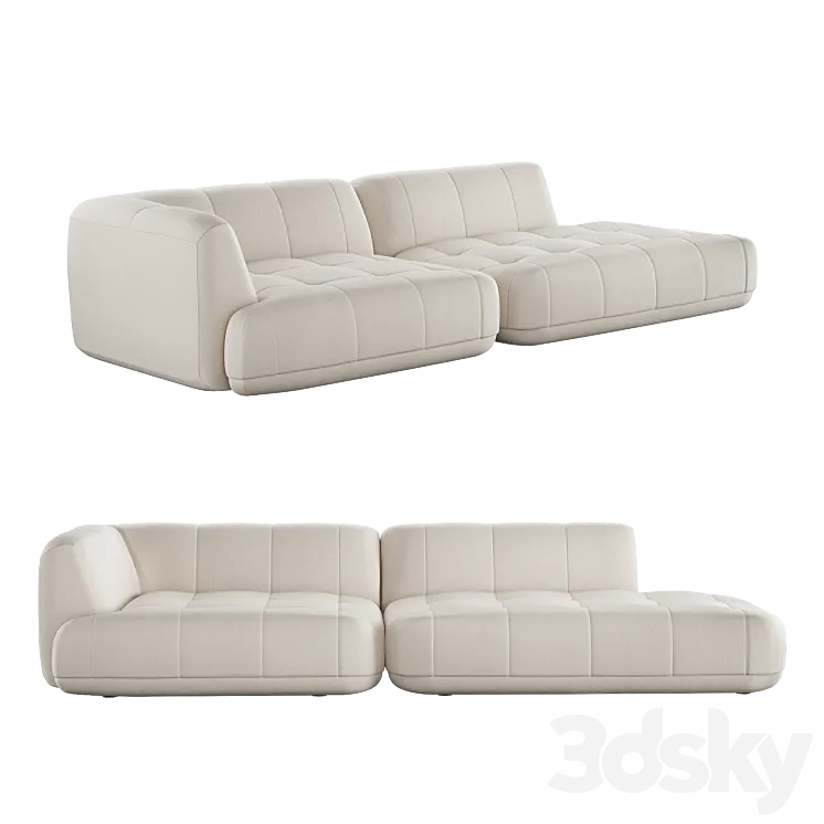 Sofa HAY QUILTON ONE-ARM 3DSMAX Model