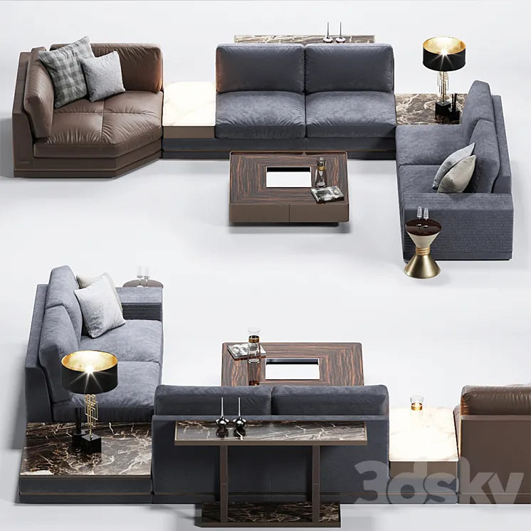 Sofa SONEN W 574 Giuseppe Iasparra from Longhi 3DSMAX Model