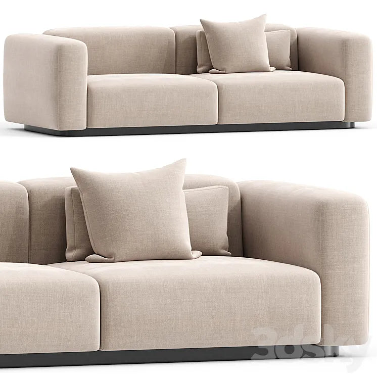Soft Modular Sofa by Vitra 3DSMAX Model
