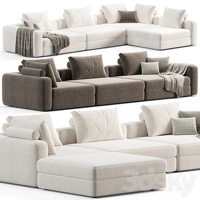Soho Blanche Sofa 3ds Max
