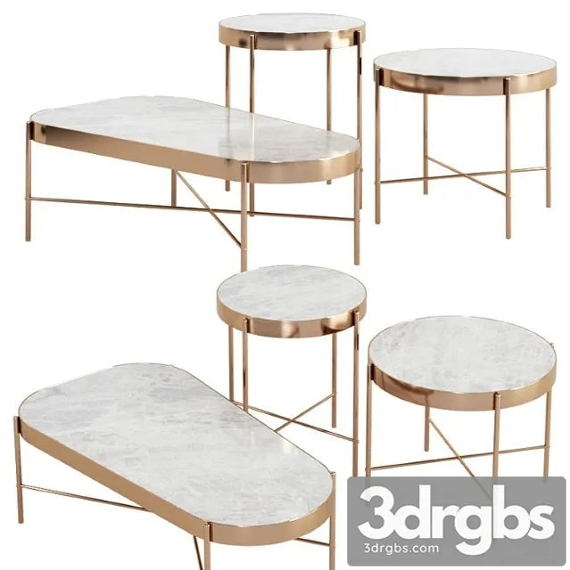 Sol Marble Coffee Table 3D Model Free