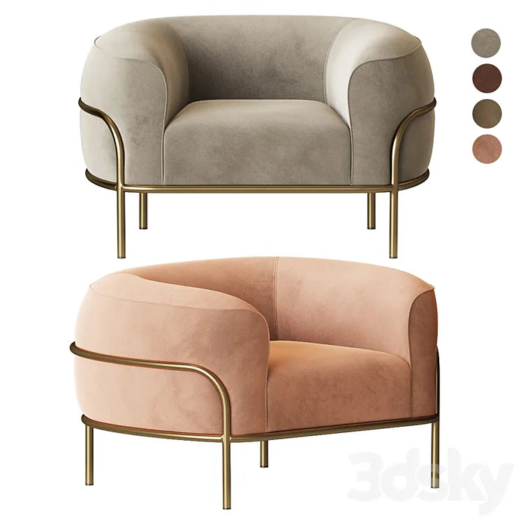 Sophie Armchair GallottieRadice 3DSMAX Model