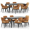 Sophie chair with Henry table by Poliform 3DSMAX Model