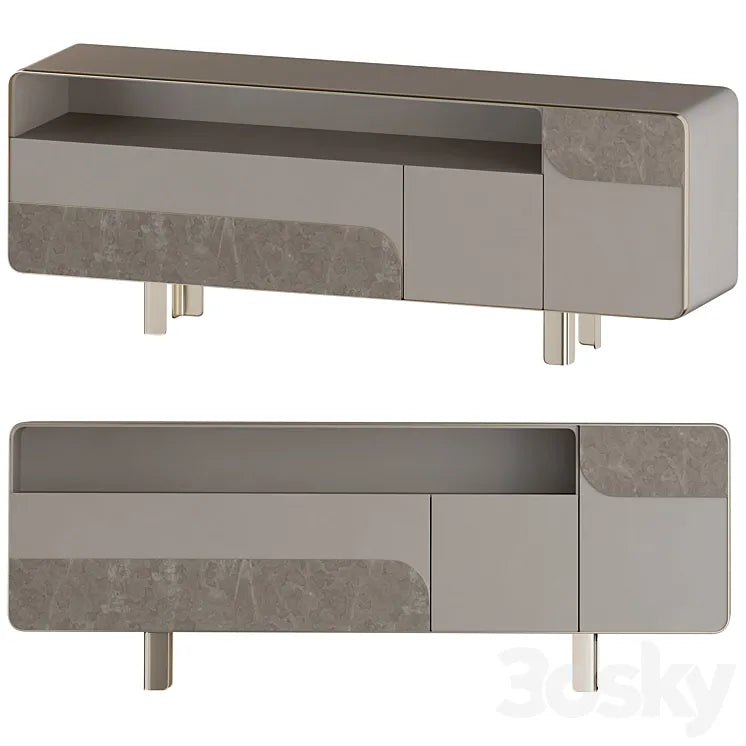 SOUL Wooden sideboard with doors 3DSMAX Model