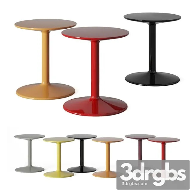 Spool table set. b&b italia 2 3D Model Free
