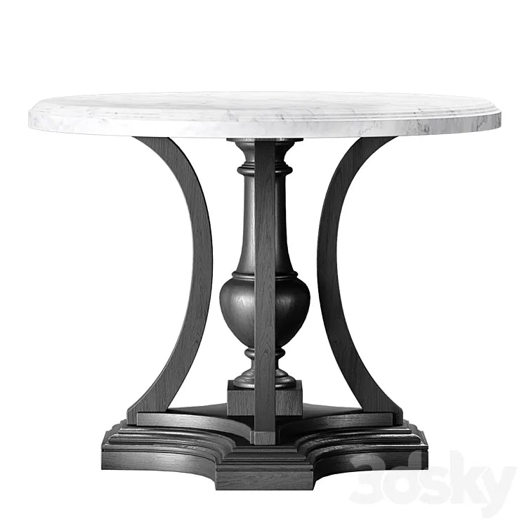ST. JAMES MARBLE ROUND ENTRY TABLE. RH 3DSMAX Model