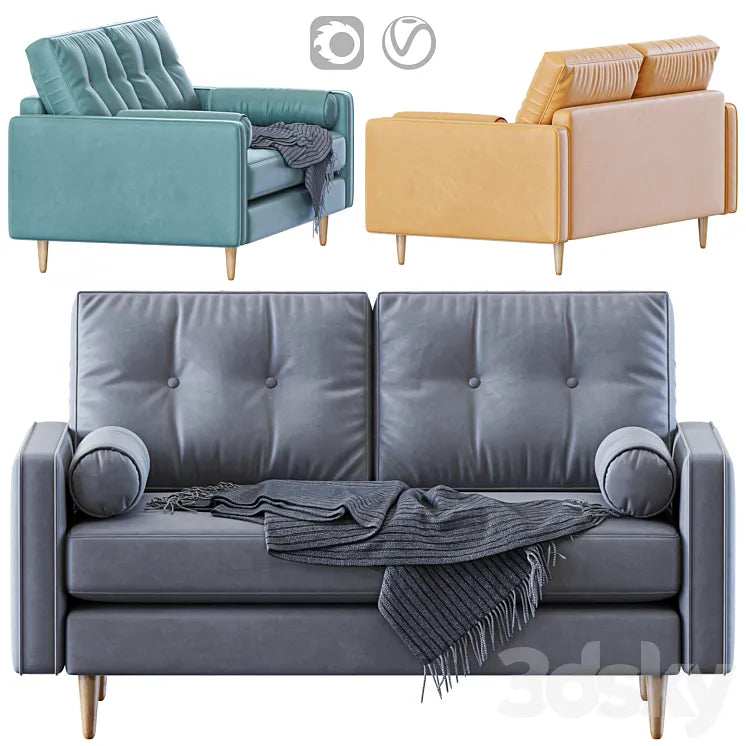 Stead 2 Seater Sofa 3DSMAX Model