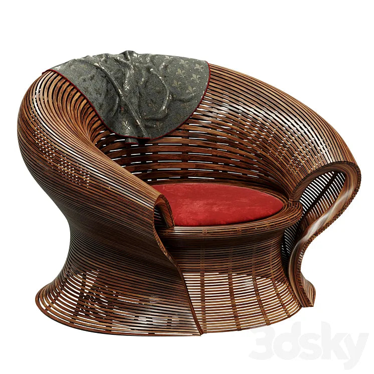 Steam 23 Walnut Steam bent Chair by Bae Se Hwa 3DSMAX Model