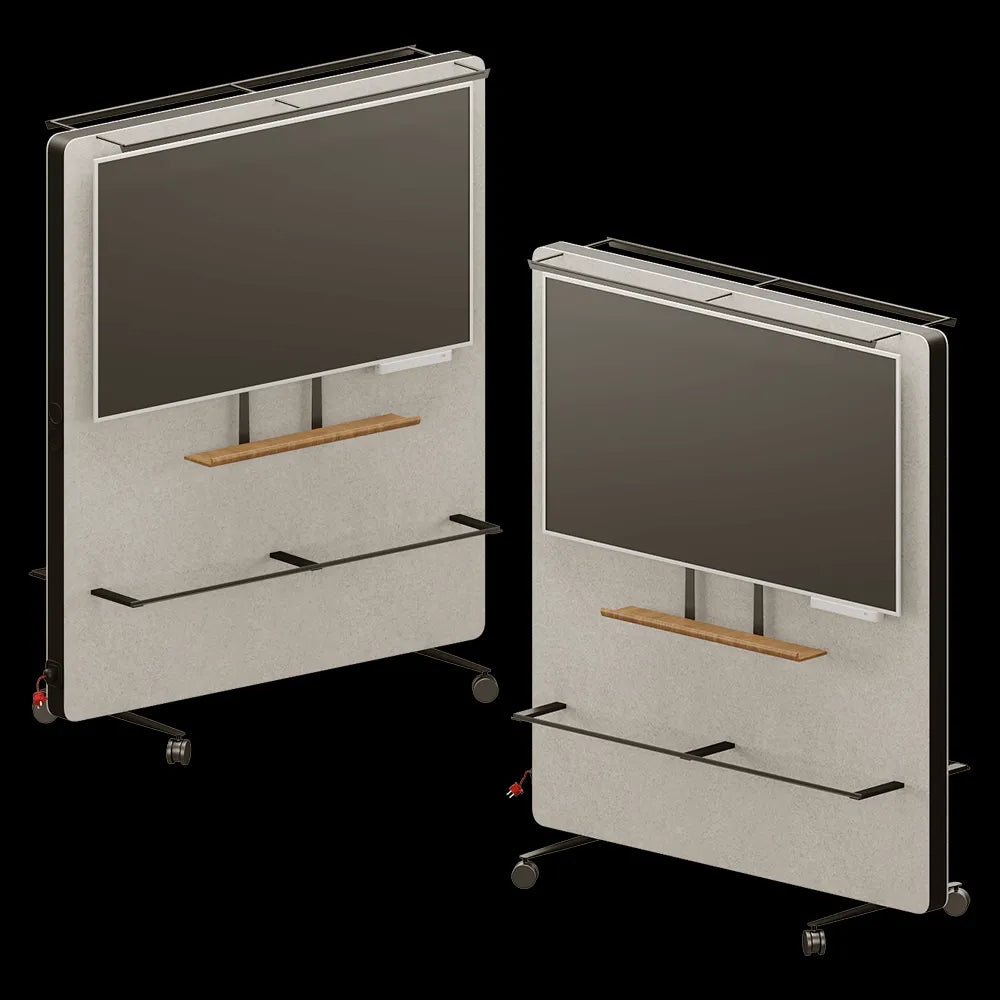 Stilfort - Flexible room divider with monitor mount Media Wall 3ds Max