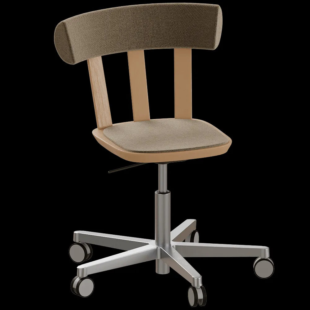 Stolab - Chair Swivel upholstered  Oak 3ds Max