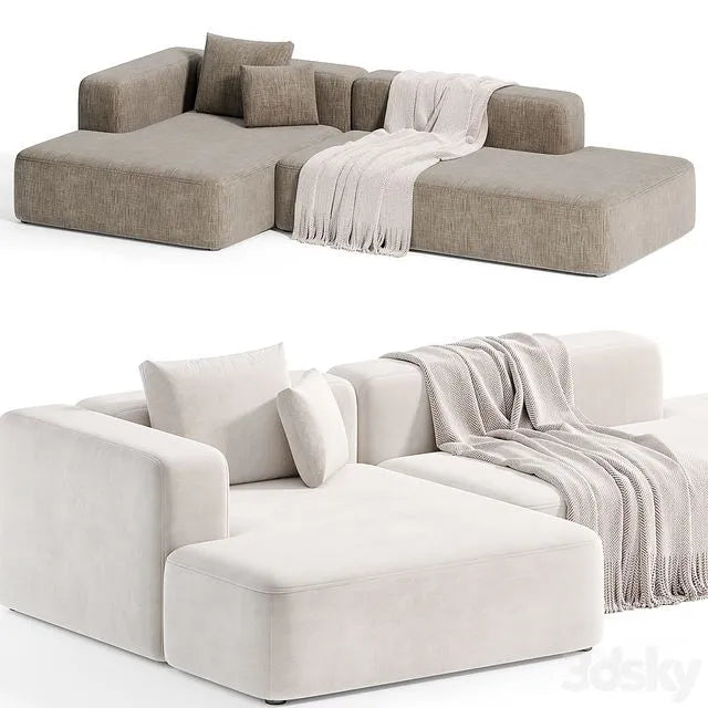 Stone Modular Sofa 2 by Tamamm 3dsMax Model