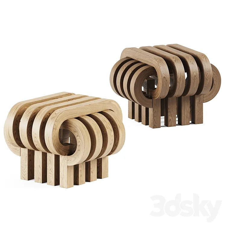 Stools Tamga by Tolga Sencer / Stool 3DSMAX Model