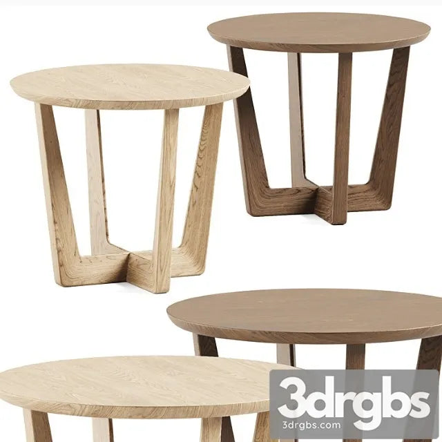 Stowe Side Table West Elm Kofeinyi Stolik 3D Model Free