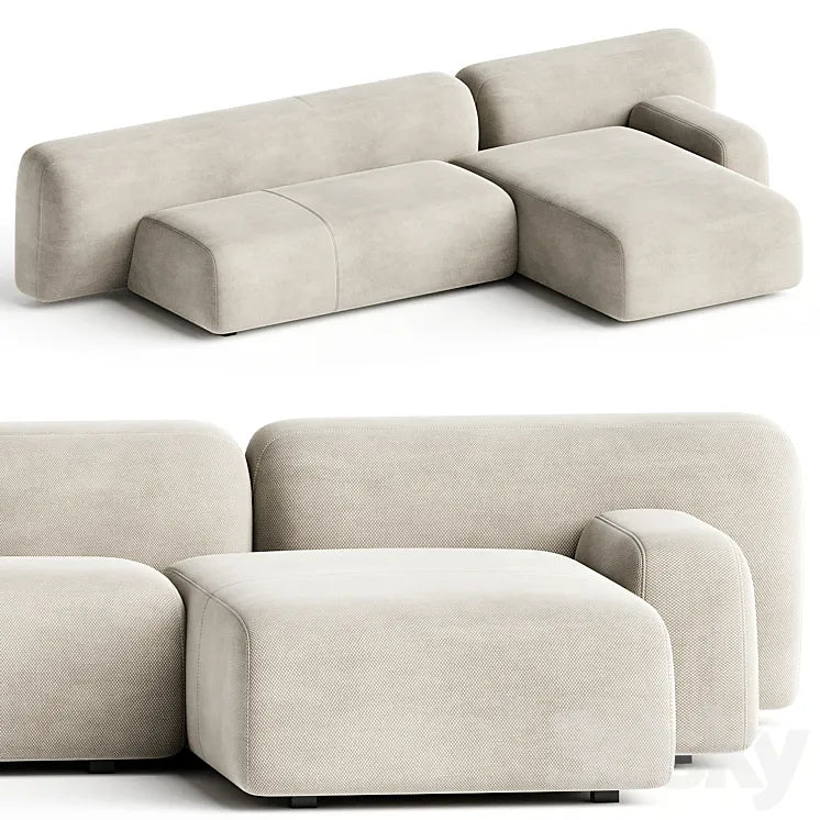 Suiseki Sofa cod SUI13DX composition 3DSMAX Model