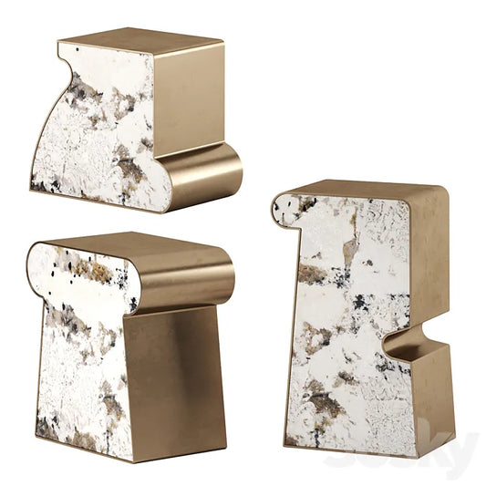 Superluxe Side Tables by Kelly Wearstler 3DSMAX Model