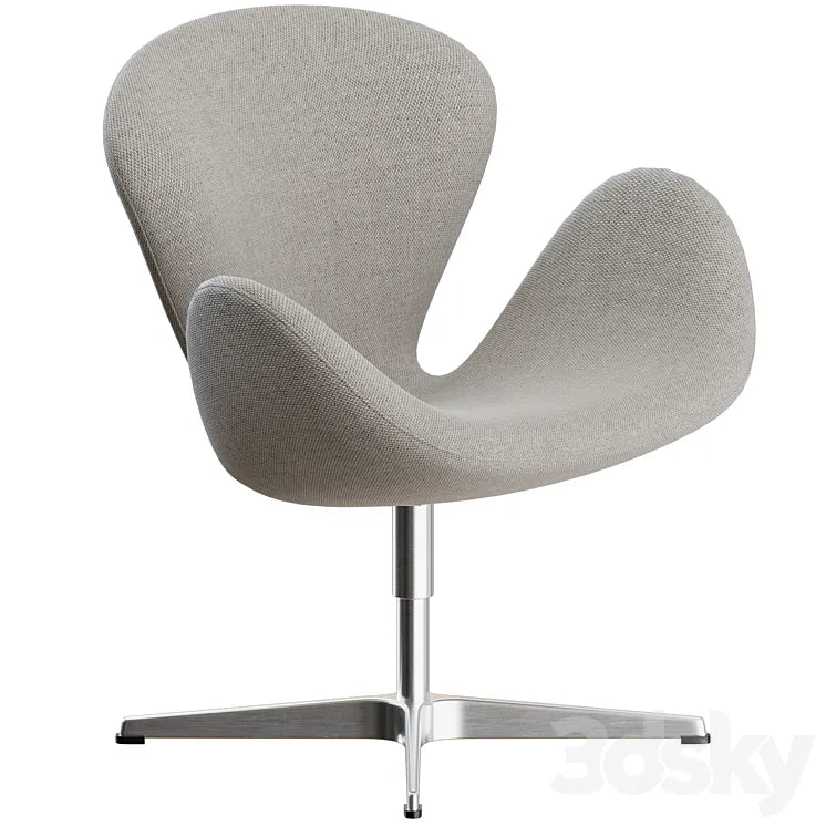 Swan Lounge Chair by Fritz Hanzen 3DSMAX Model