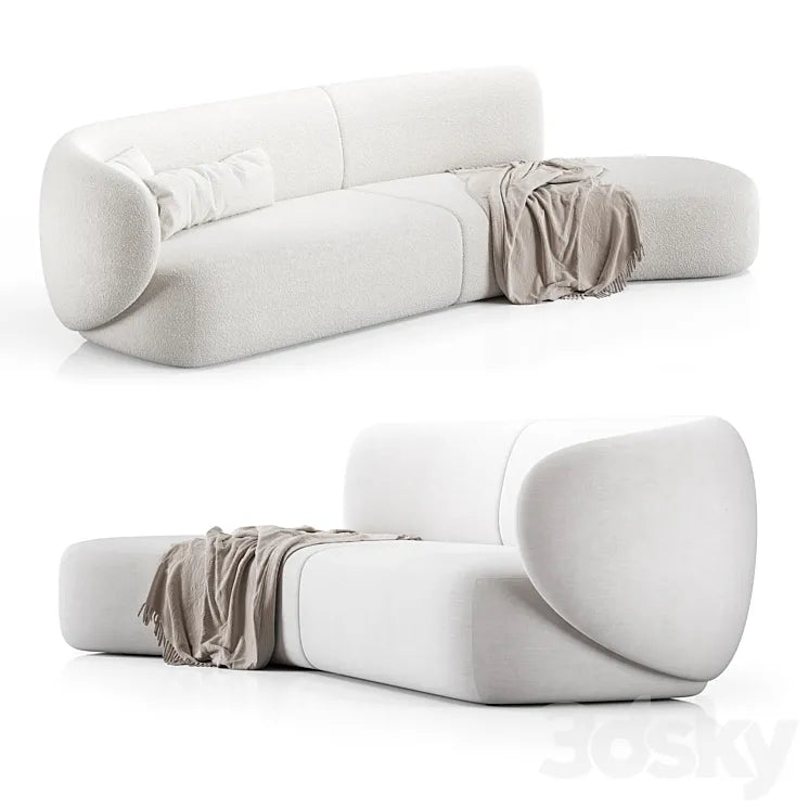 Swell Sofa 3 Seater Curved By Grado Design 3DSMAX Model