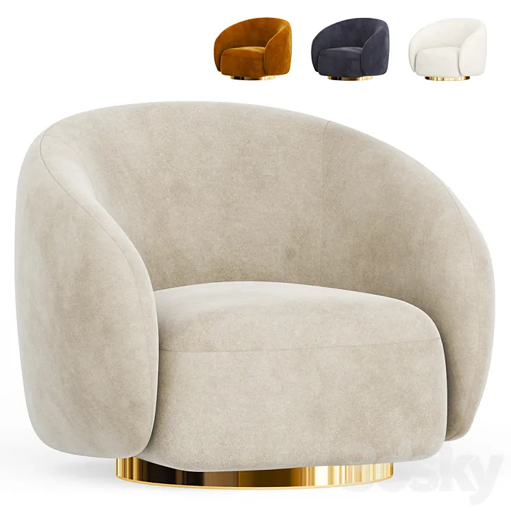 SWIVEL ARMCHAIR by EICHHOLTZ 3DSMAX Model