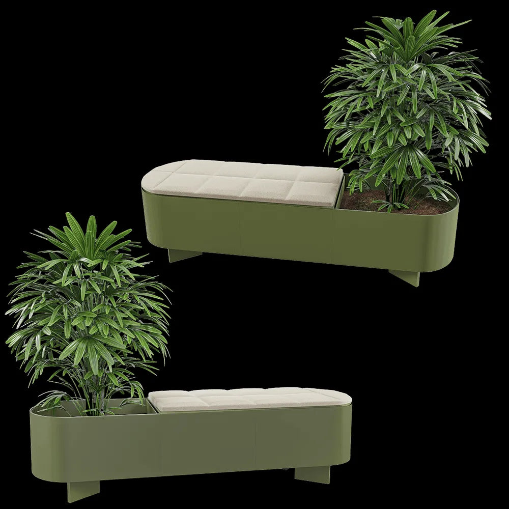 Systemtronic - Planter bench Croma M 3ds Max