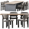 Table Accademia by Cimento and Chair Tottori Driade 3DSMAX Model