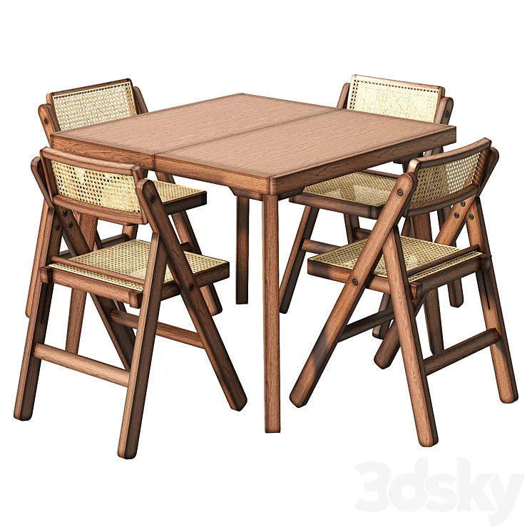 Table and chairs by H&M 3DSMAX Model