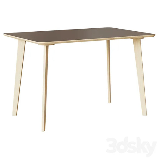 "Table ""breve"" (Studiola) brown plywood 120x75x80 cm. 77818" 3DSMAX Model