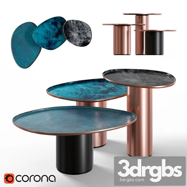 Table de castelli drops 2 3D Model Free