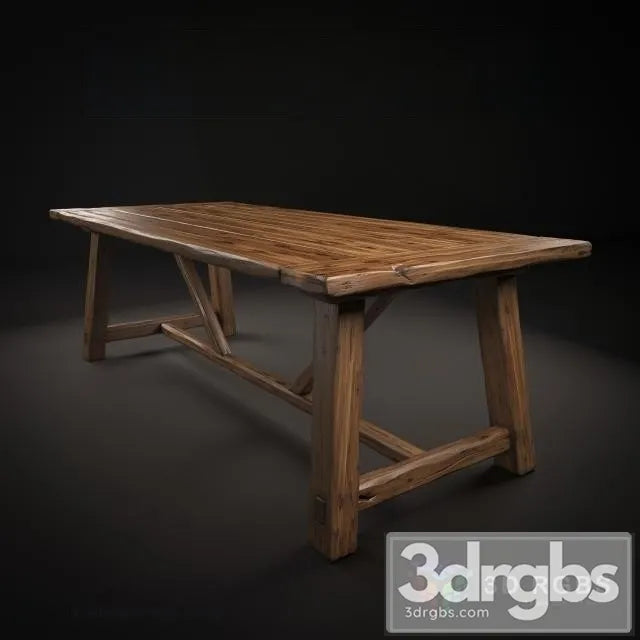 Table Dining Privilege 3D Model Free