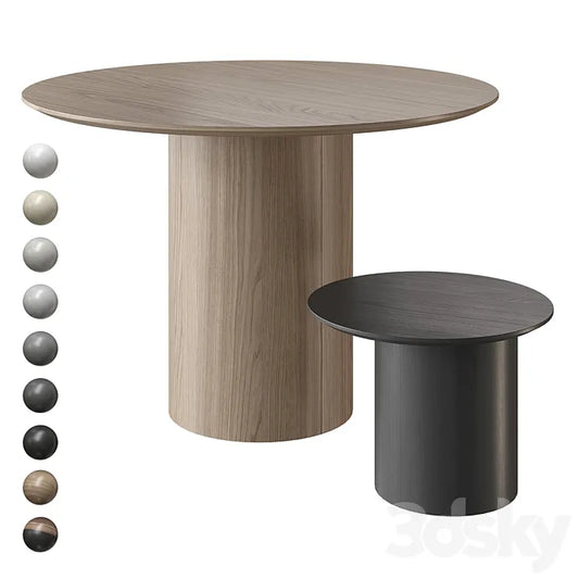 Table Ellipse Type 9 colors 3DSMAX Model