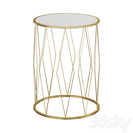 TABLE INTERIOR WHITE D40 ARTICLE: 54-069 3DSMAX Model