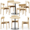 Table S 1123 D70 by Thonet and Cross Chair by TAKT 3DSMAX Model