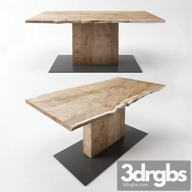 Table with a central leg from the workshop ivan chudov 2 3D Model Free
