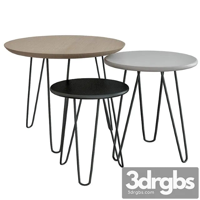 Tables gigognes graphik 2 3D Model Free