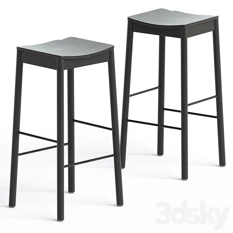 Tangerine Bar Stool 3DSMAX Model