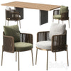 Tape chair Quadrado table by Minotti 3DSMAX Model